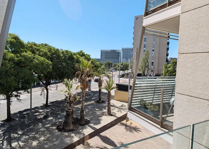 Bright 2 Bedroom With 2 Terraces Pool And Parking Near Diagonal Mar * Sant Adria de Besos